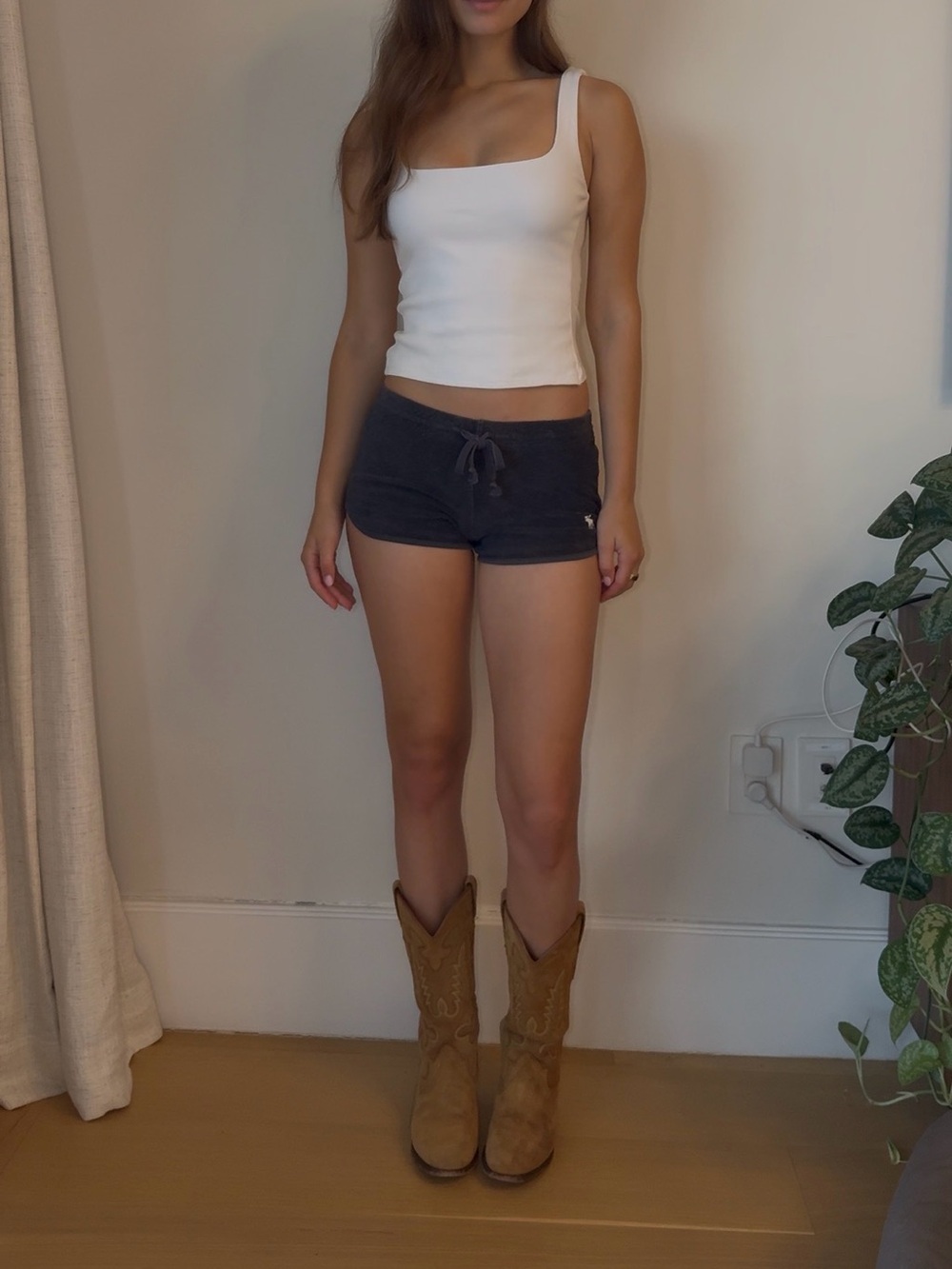 Abercrombie & Fitch Navy Drawstring Shorts